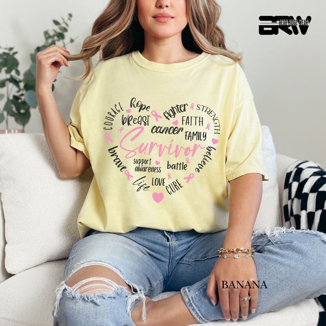 Survivor Heart- Awareness Tee