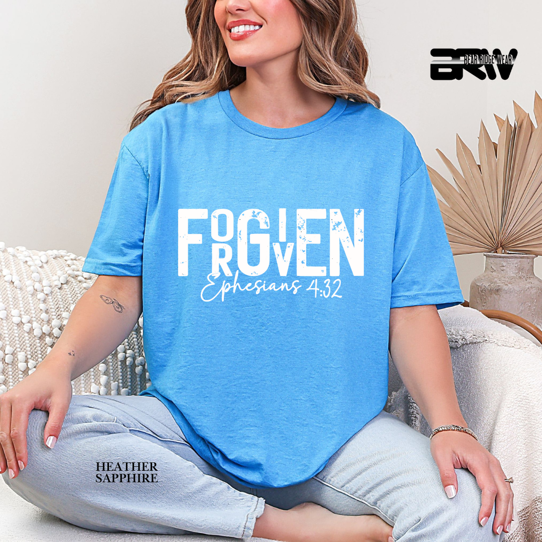 "Forgiven" White Faith Tee