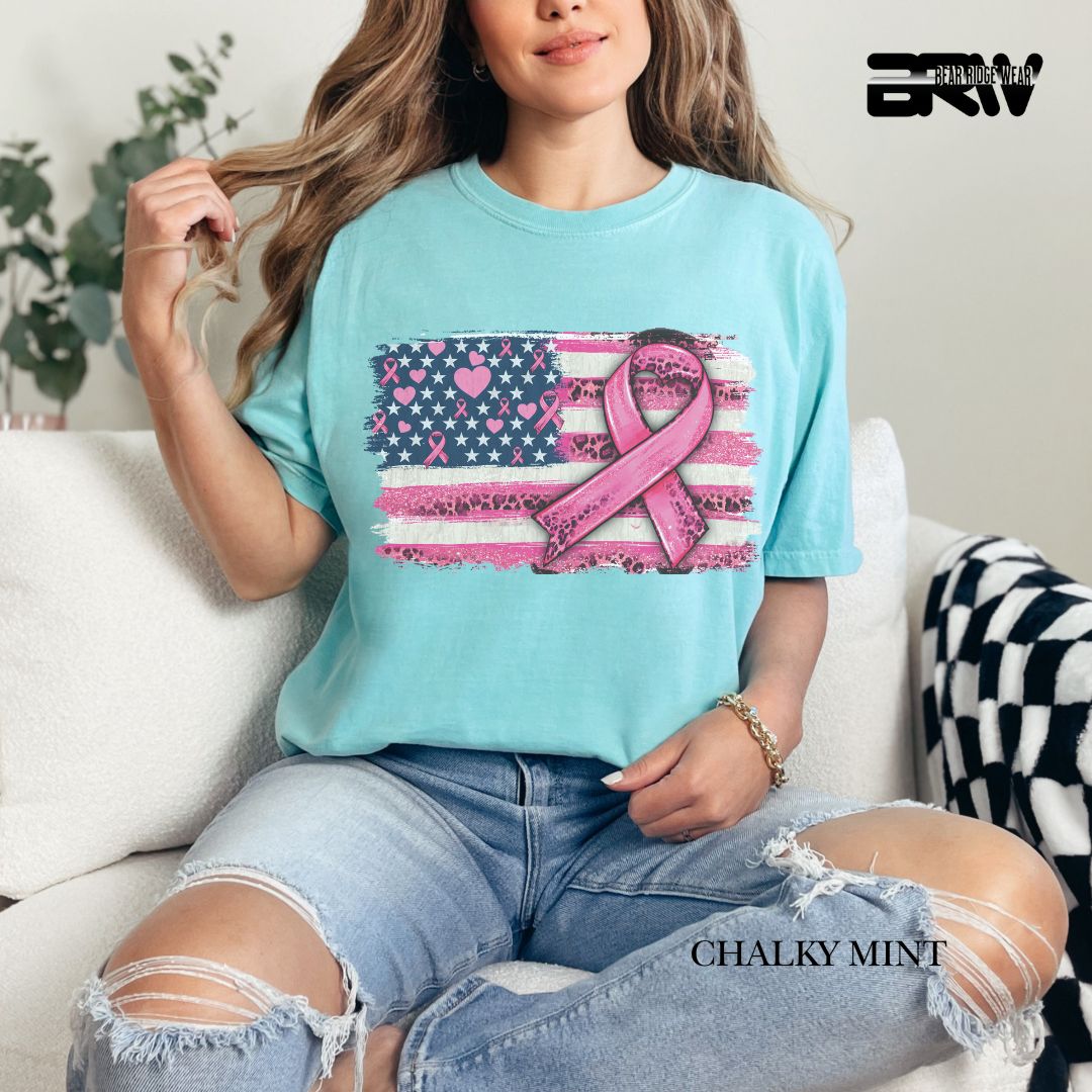 Breast Cancer-Flag - Awareness Tee