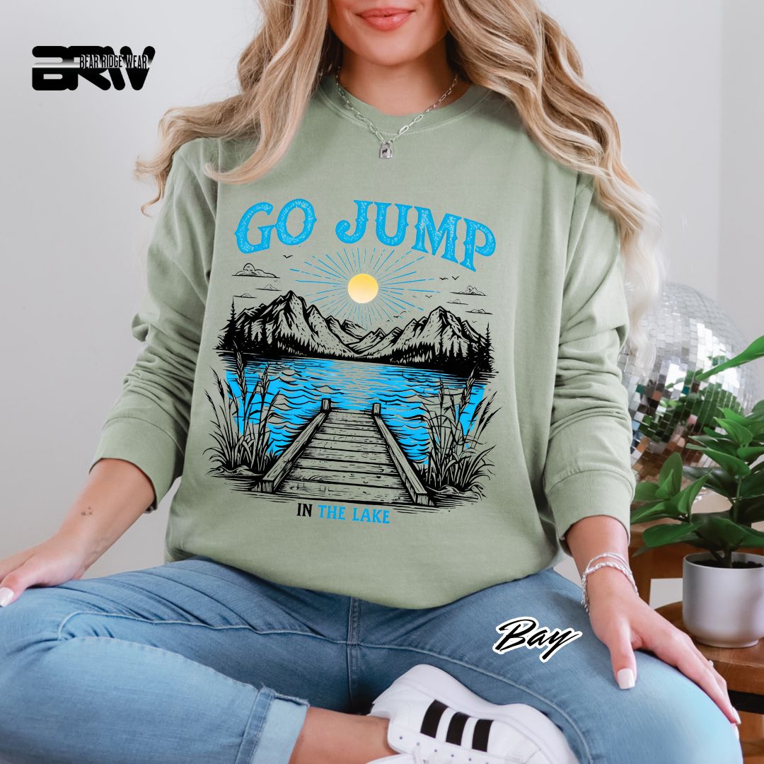 'Go Jump In The Lake' Summer Long Sleeve Tee