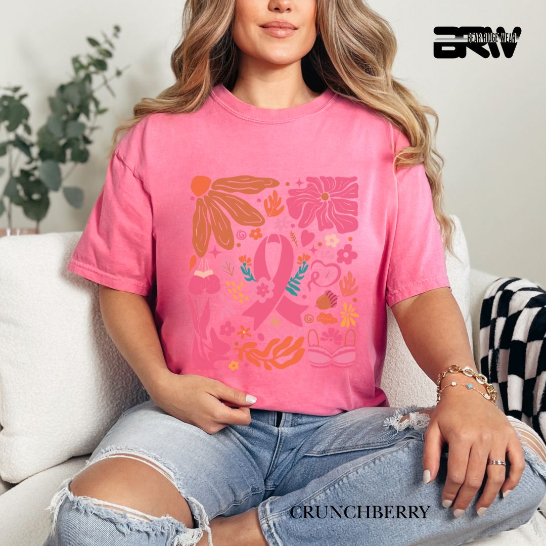 Breast Cancer Boho- Awareness Tees