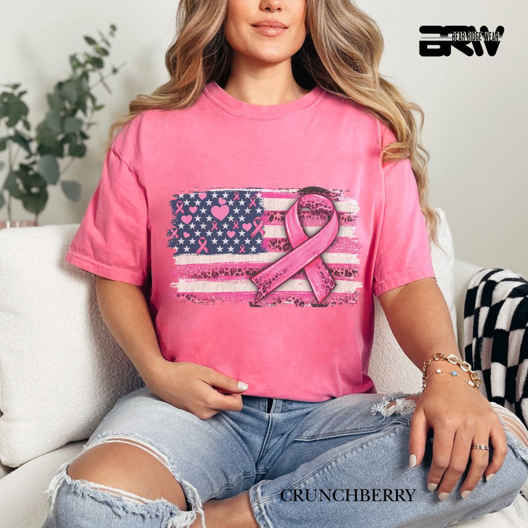 Breast Cancer-Flag - Awareness Tee
