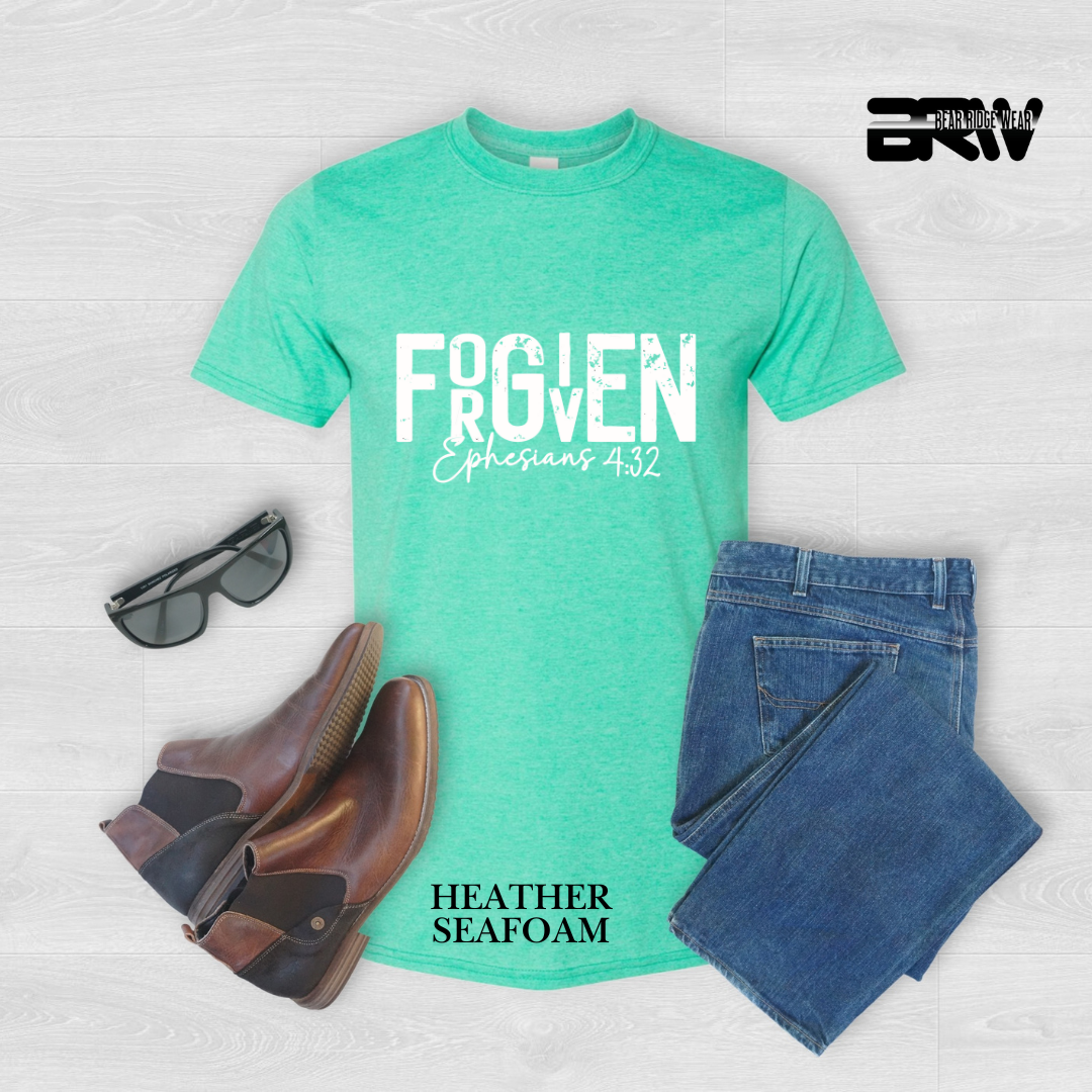 "Forgiven" White Faith Tee