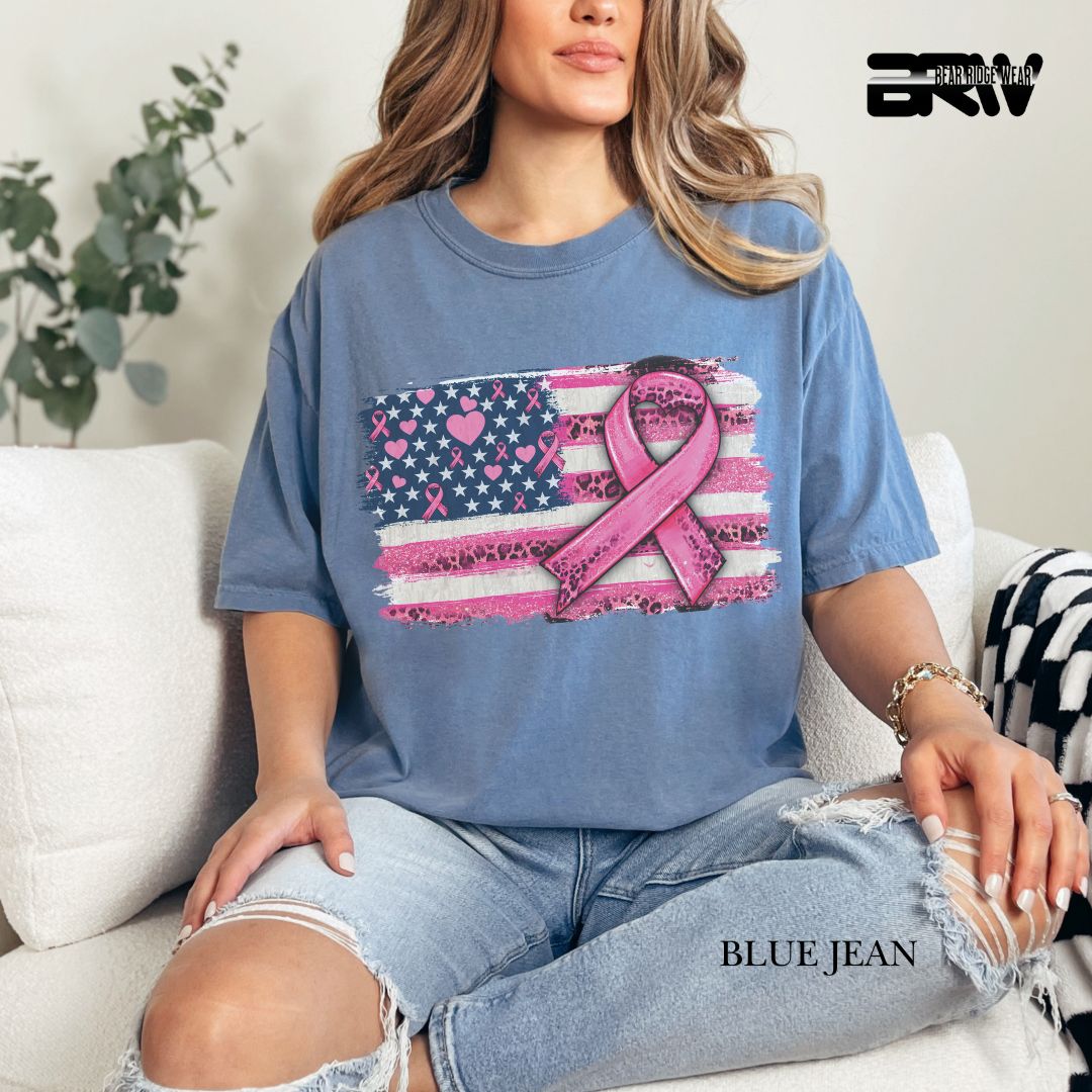 Breast Cancer-Flag - Awareness Tee