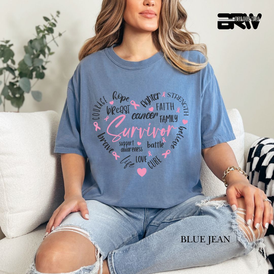 Survivor Heart- Awareness Tee