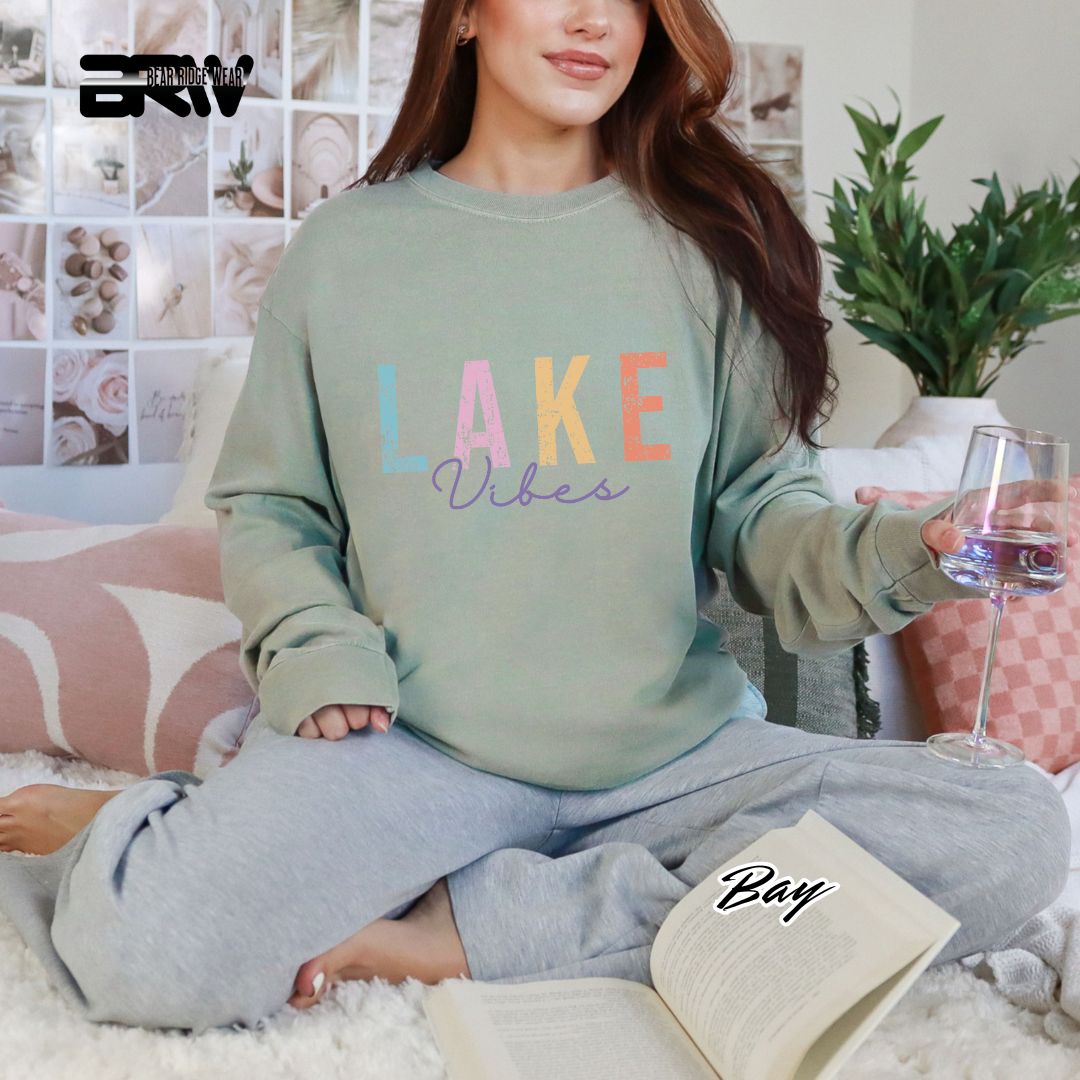 'Lake Vibes' Summer Long Sleeve Tee
