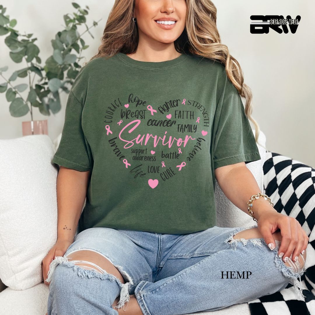 Survivor Heart- Awareness Tee