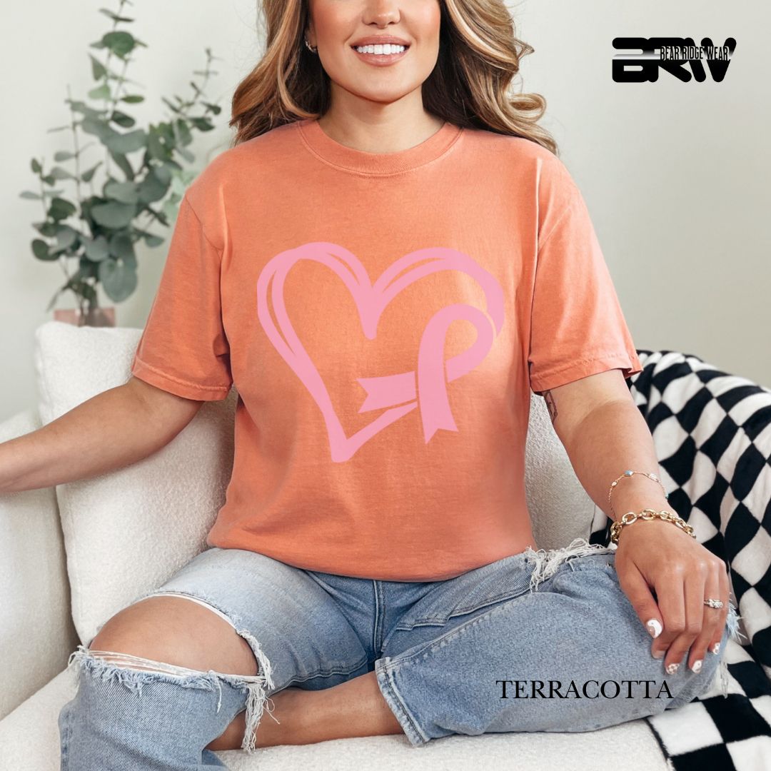 Heart and Ribbon - Awareness Tee