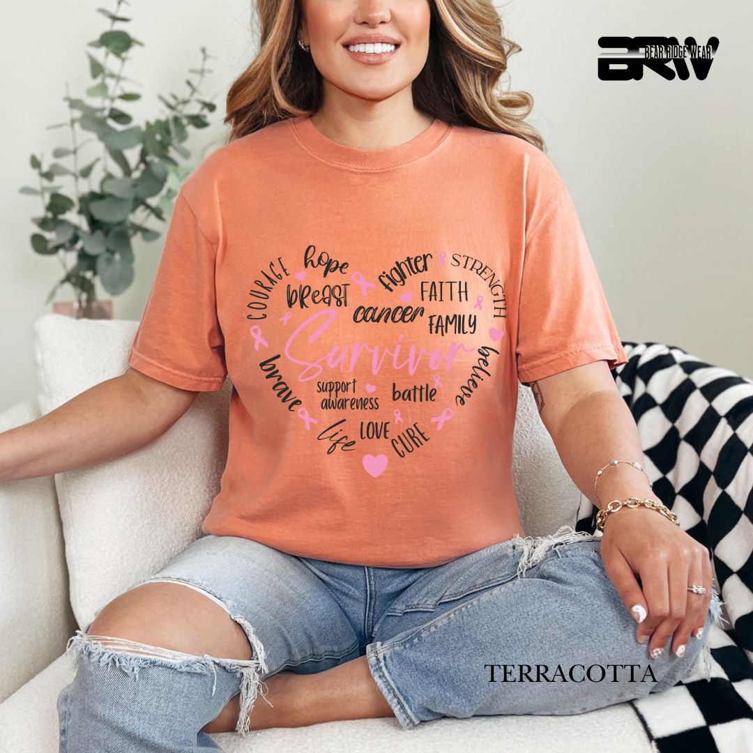 Survivor Heart- Awareness Tee