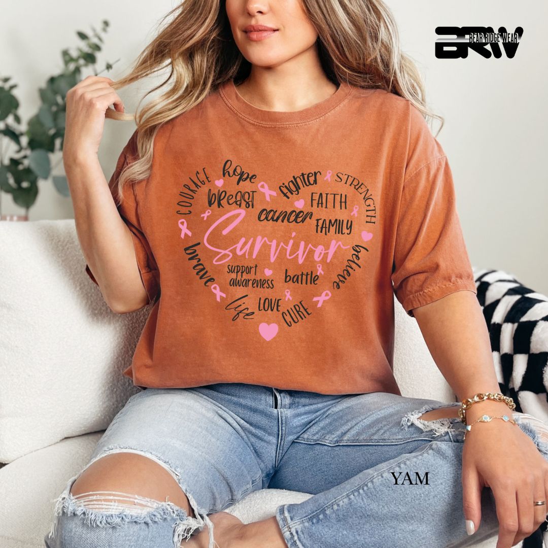 Survivor Heart- Awareness Tee
