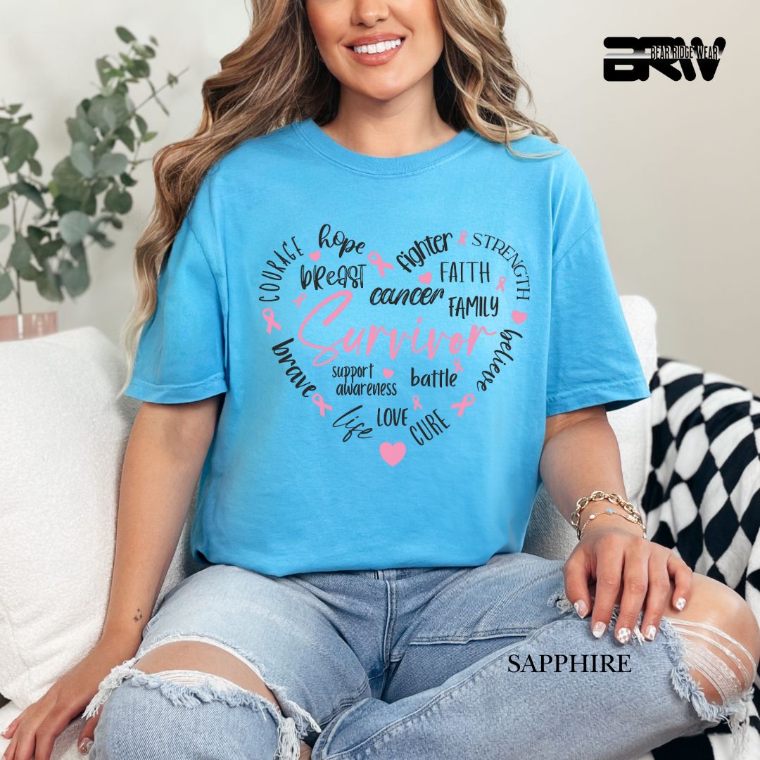 Survivor Heart- Awareness Tee