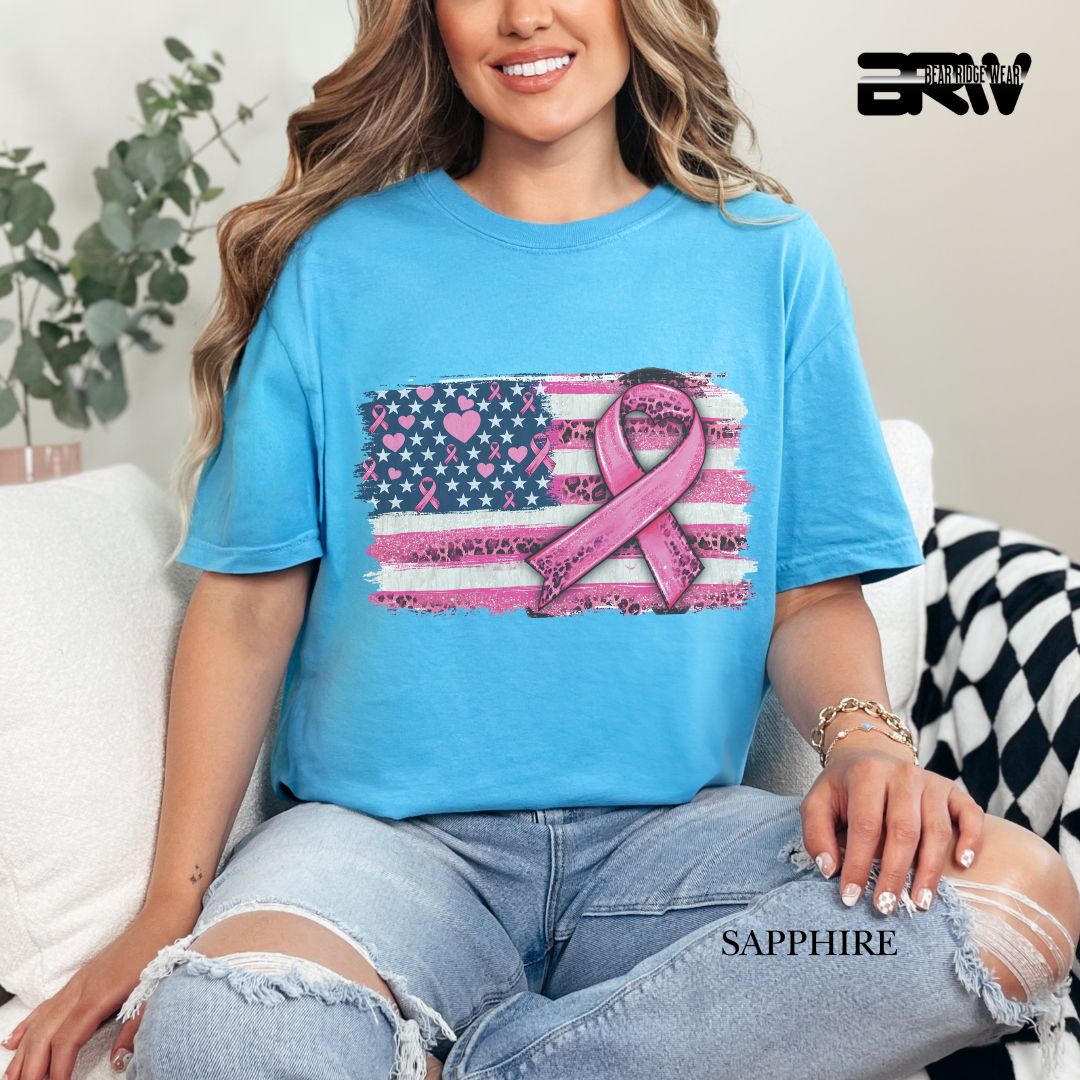 Breast Cancer-Flag - Awareness Tee
