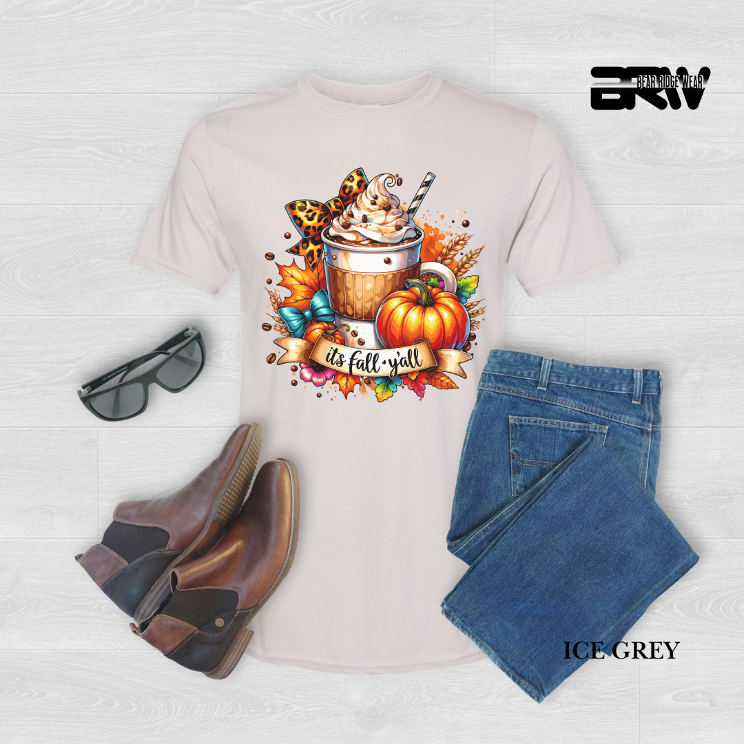 'Its Fall Yall Latte' 2 Fall Tee
