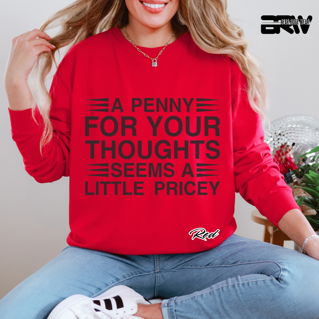 'A penny for your thoughts' Long-Sleeve Tee