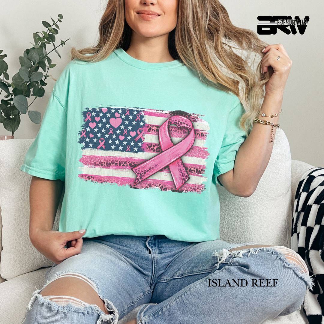 Breast Cancer-Flag - Awareness Tee
