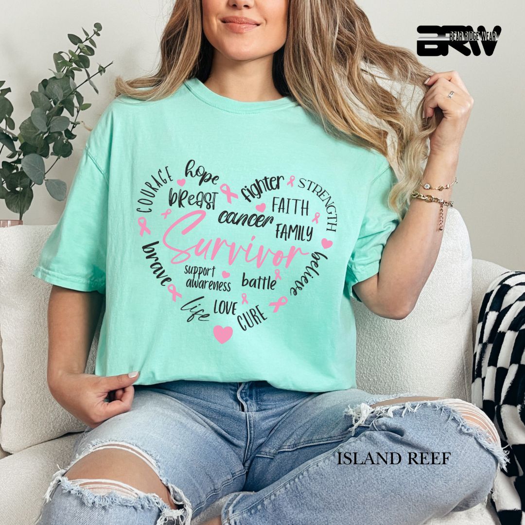 Survivor Heart- Awareness Tee