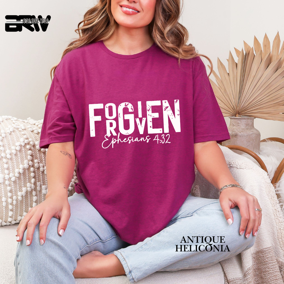 "Forgiven" White Faith Tee
