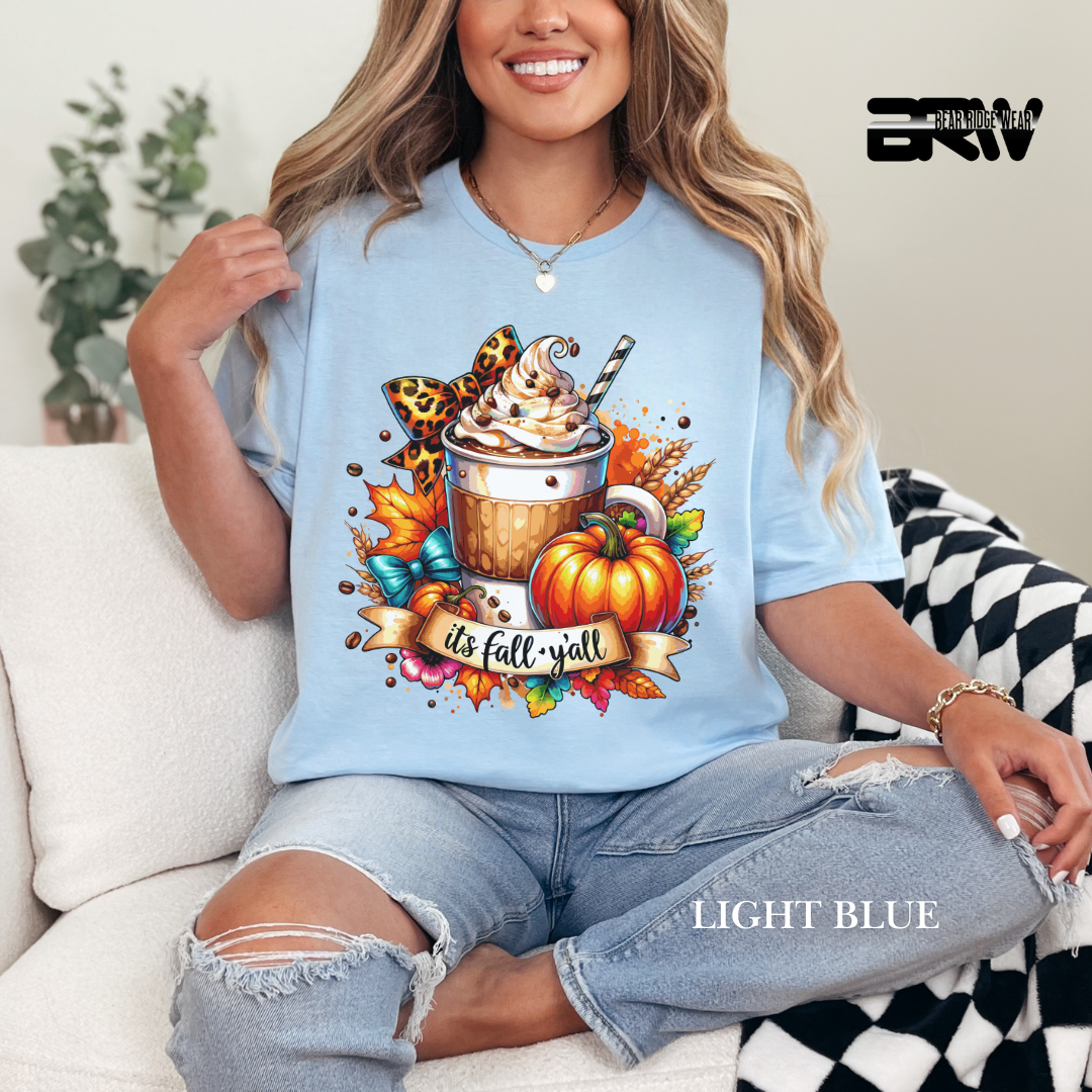 'Its Fall Yall Latte' 2 Fall Tee