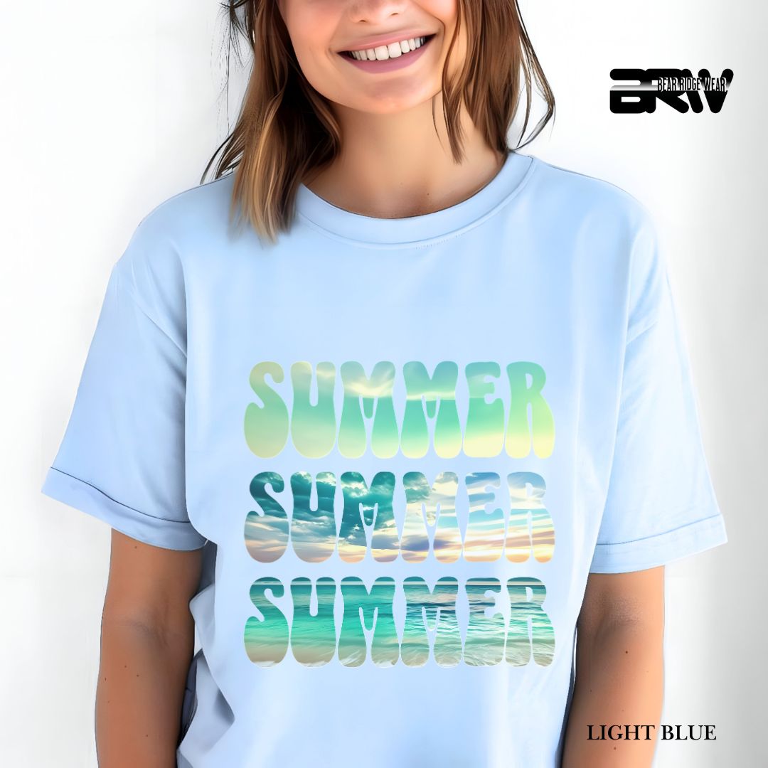 'Vibrant Summer Bubble Letter' 2 Summer Tee