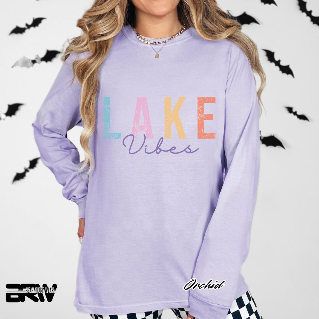 'Lake Vibes' Summer Long Sleeve Tee