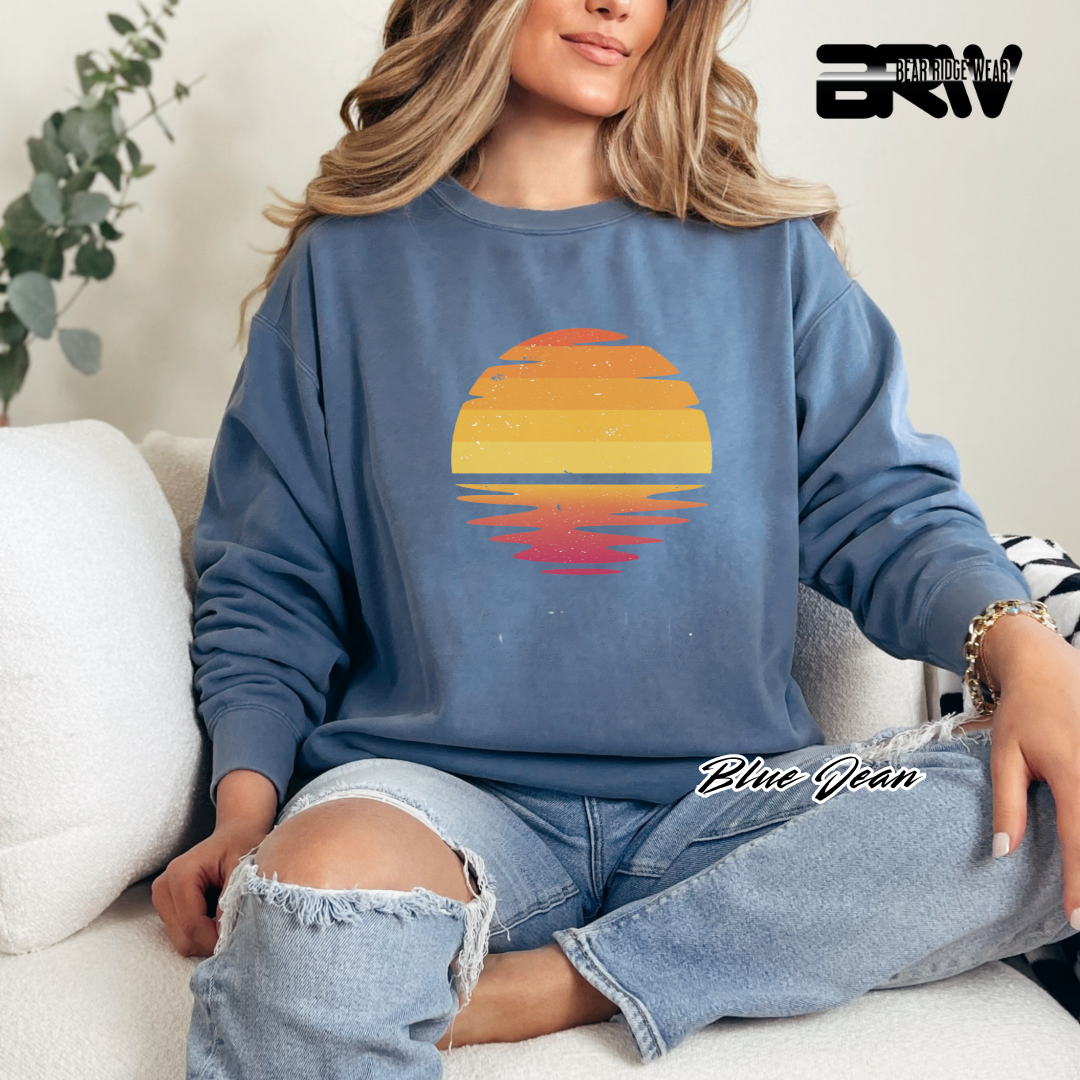 'Lake Vibes' Everyday Crewneck Sweatshirt