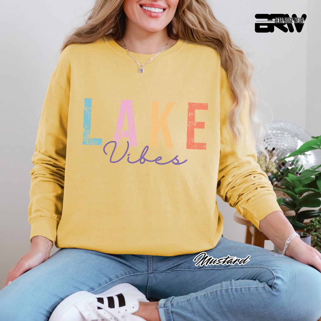 'Lake Vibes' Summer Long Sleeve Tee