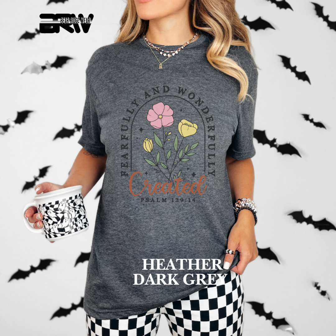 'Fearfully and Wonderfully Created' Faith Tee