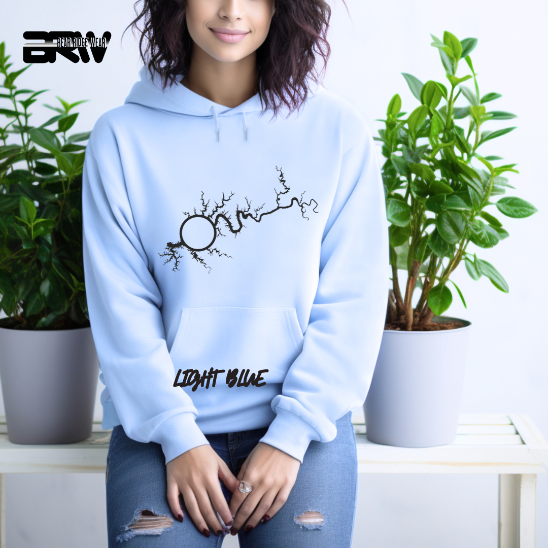 "Map of Lake Cumberland" Hoodie