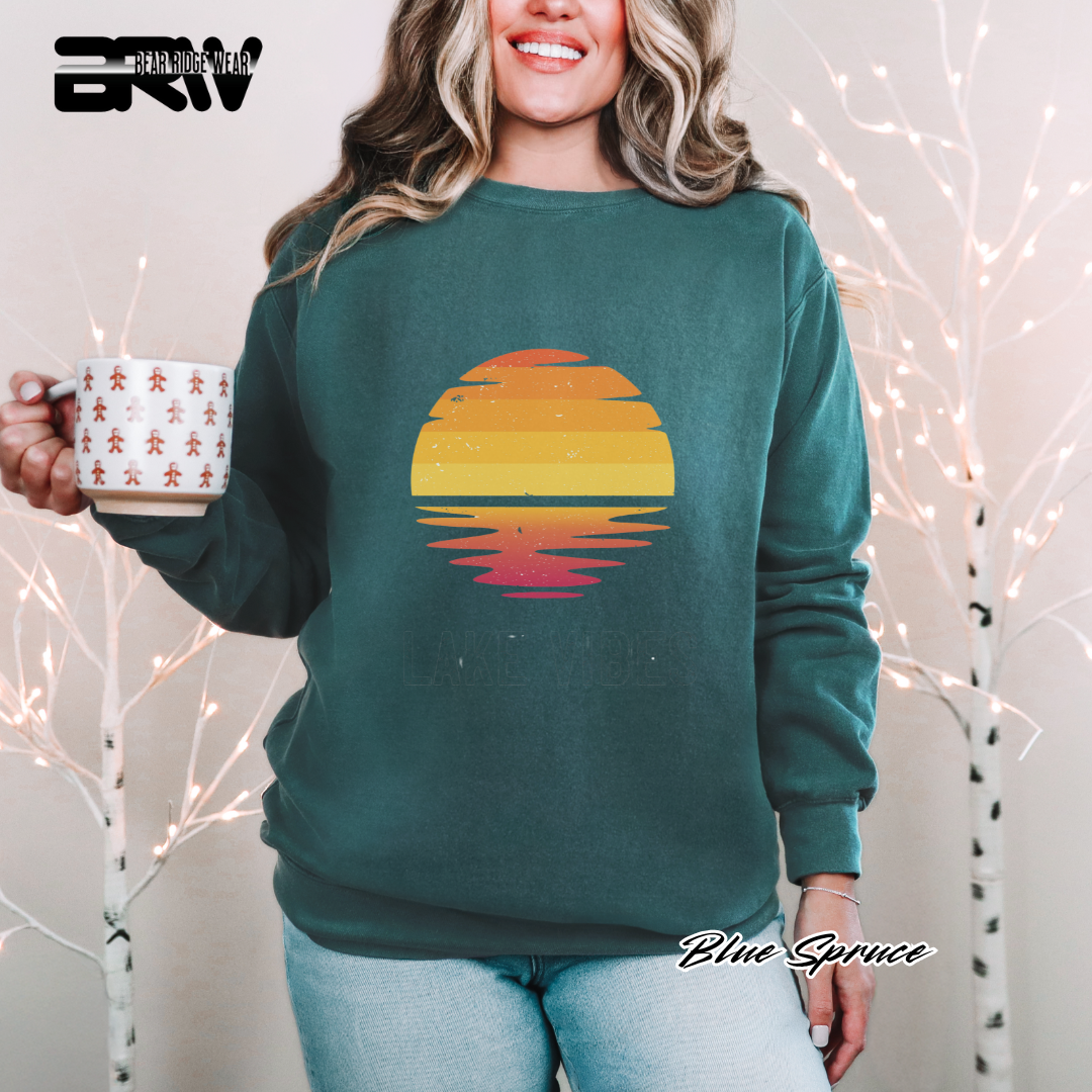 'Lake Vibes' Everyday Crewneck Sweatshirt