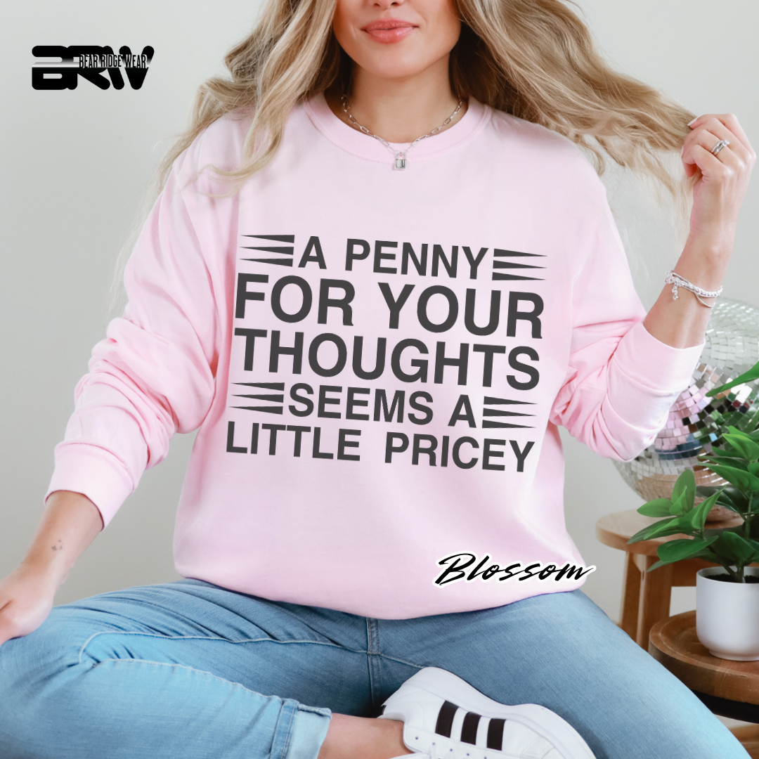 'A penny for your thoughts' Long-Sleeve Tee