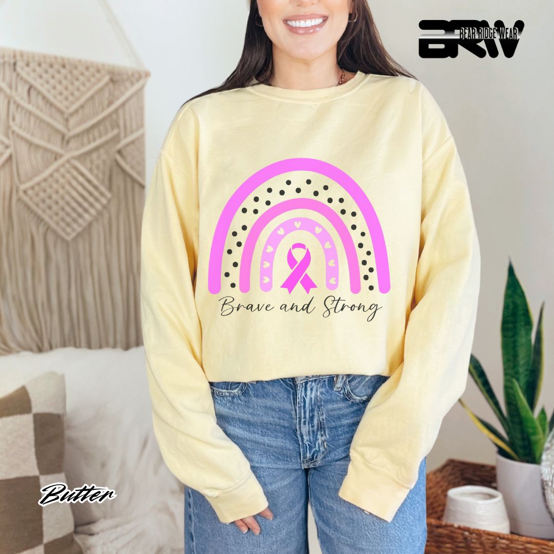 'Brave and Strong' Awareness Long Sleeve Tee