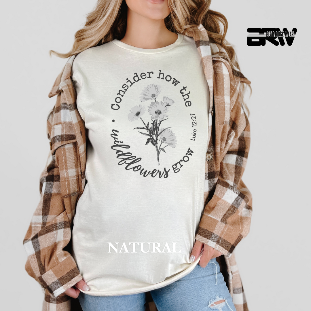 'Consider How the Wild Flowers Grow' Tee