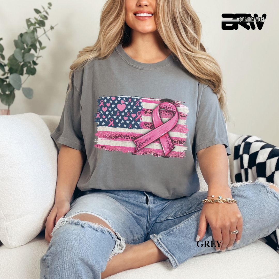 Breast Cancer-Flag - Awareness Tee