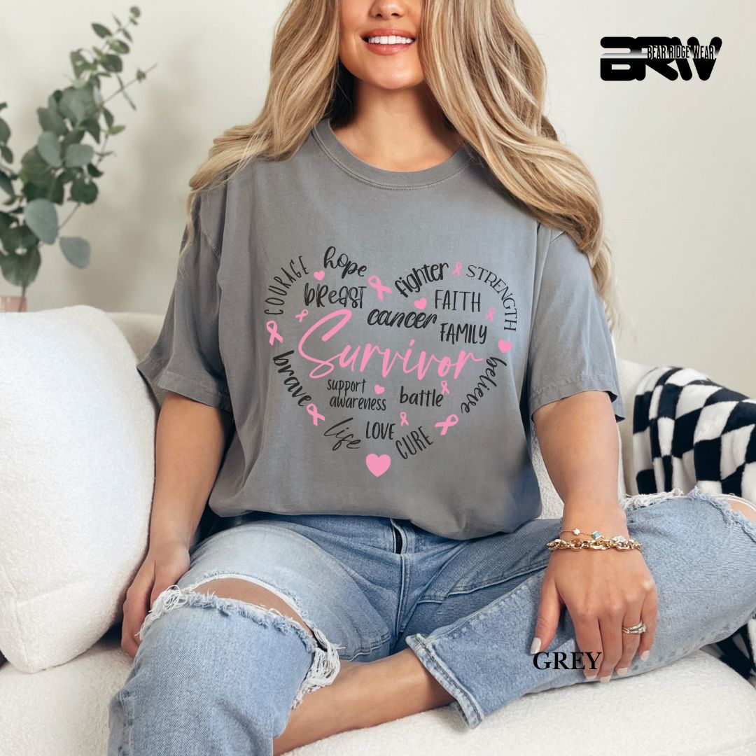 Survivor Heart- Awareness Tee