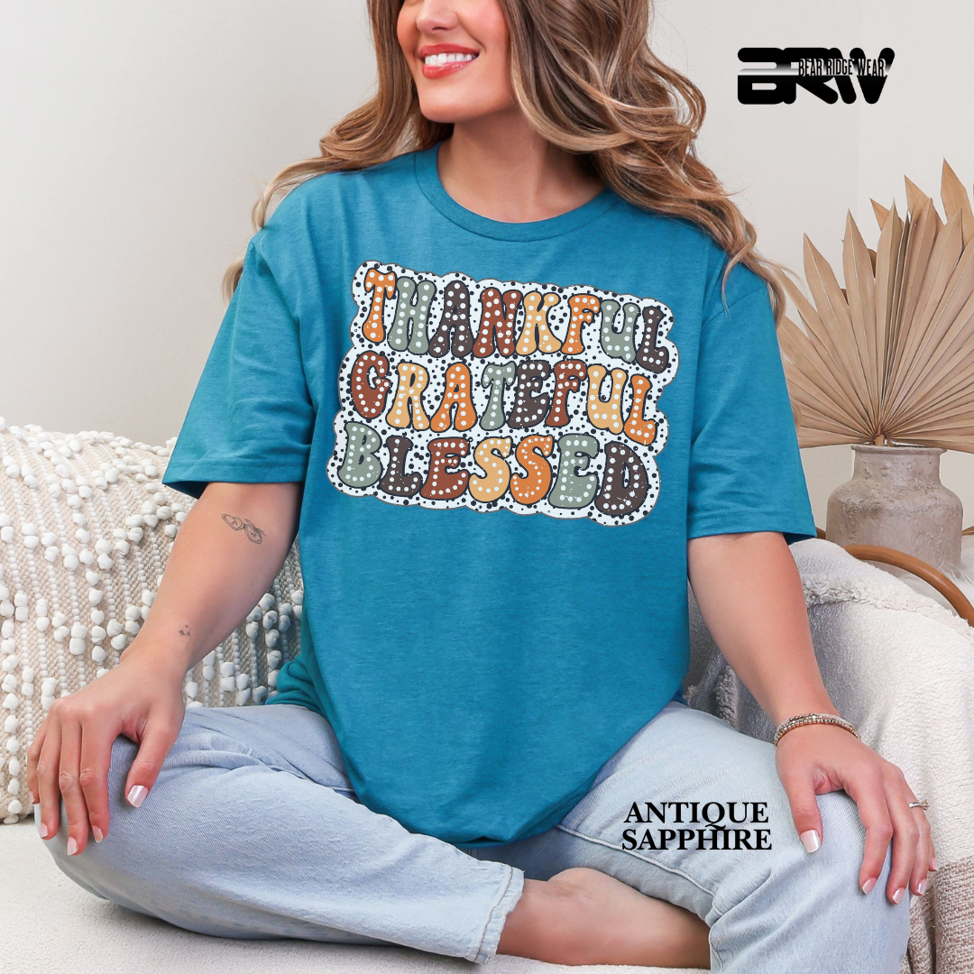 'Thankful Grateful Blessed' Fall Tee 3