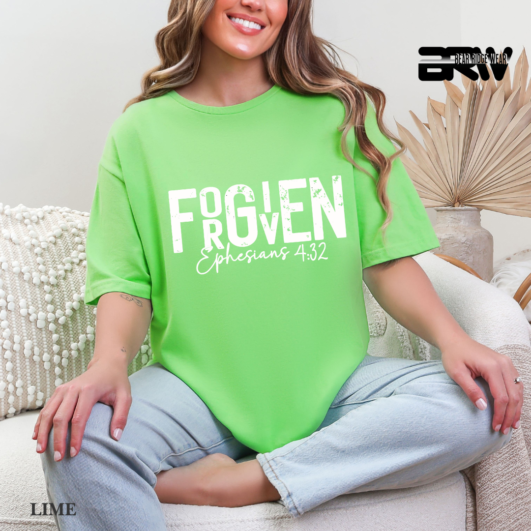 "Forgiven" White Faith Tee