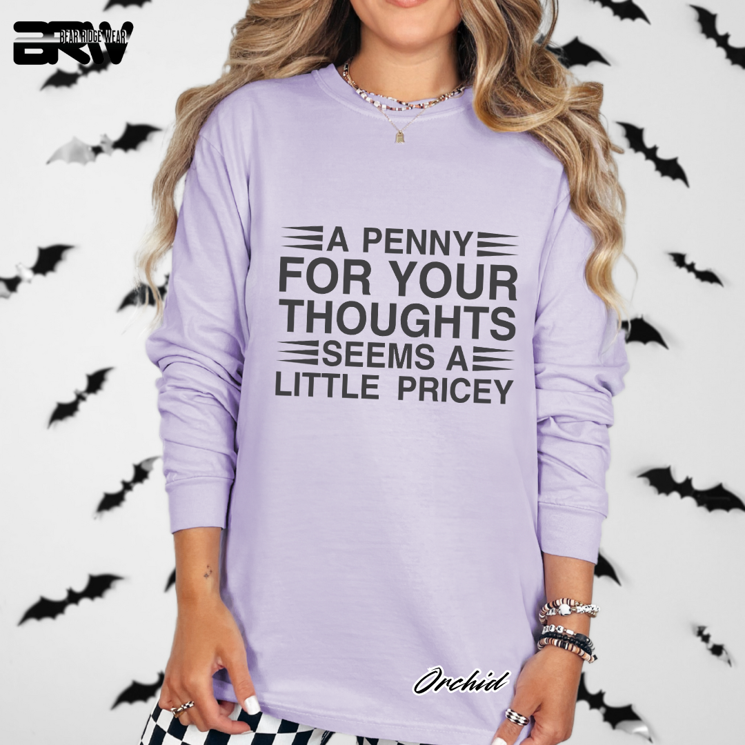 'A penny for your thoughts' Long-Sleeve Tee