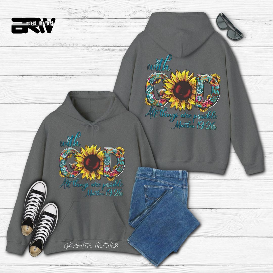 'With God All Things Are Possible' Faith Hoodie