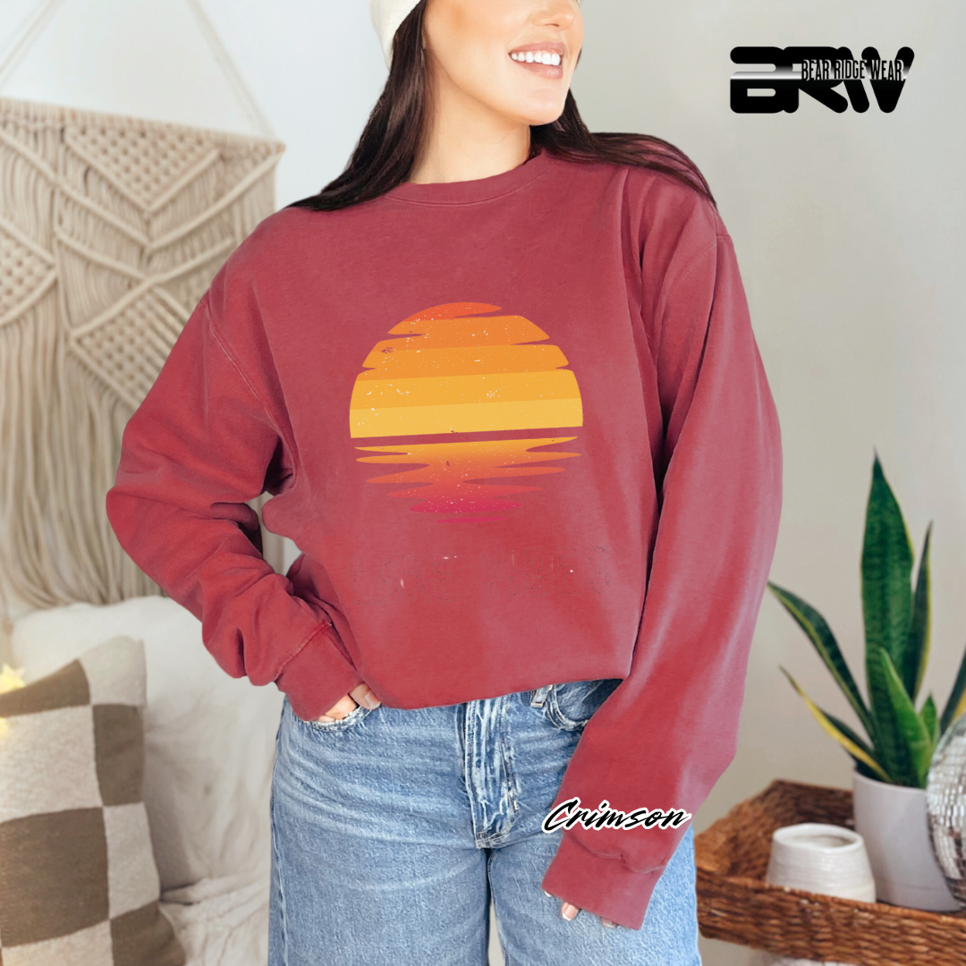 'Lake Vibes' Everyday Crewneck Sweatshirt