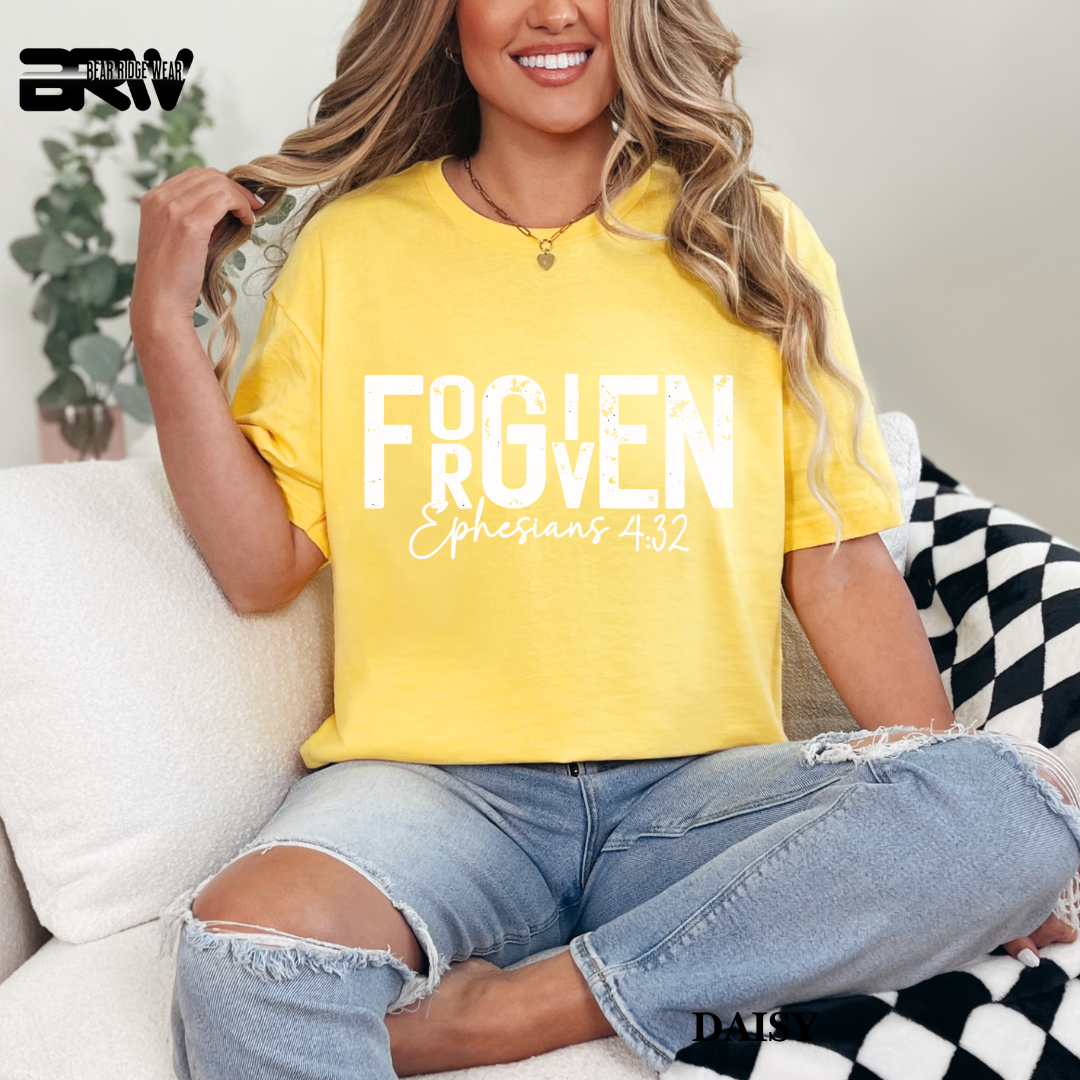 "Forgiven" White Faith Tee
