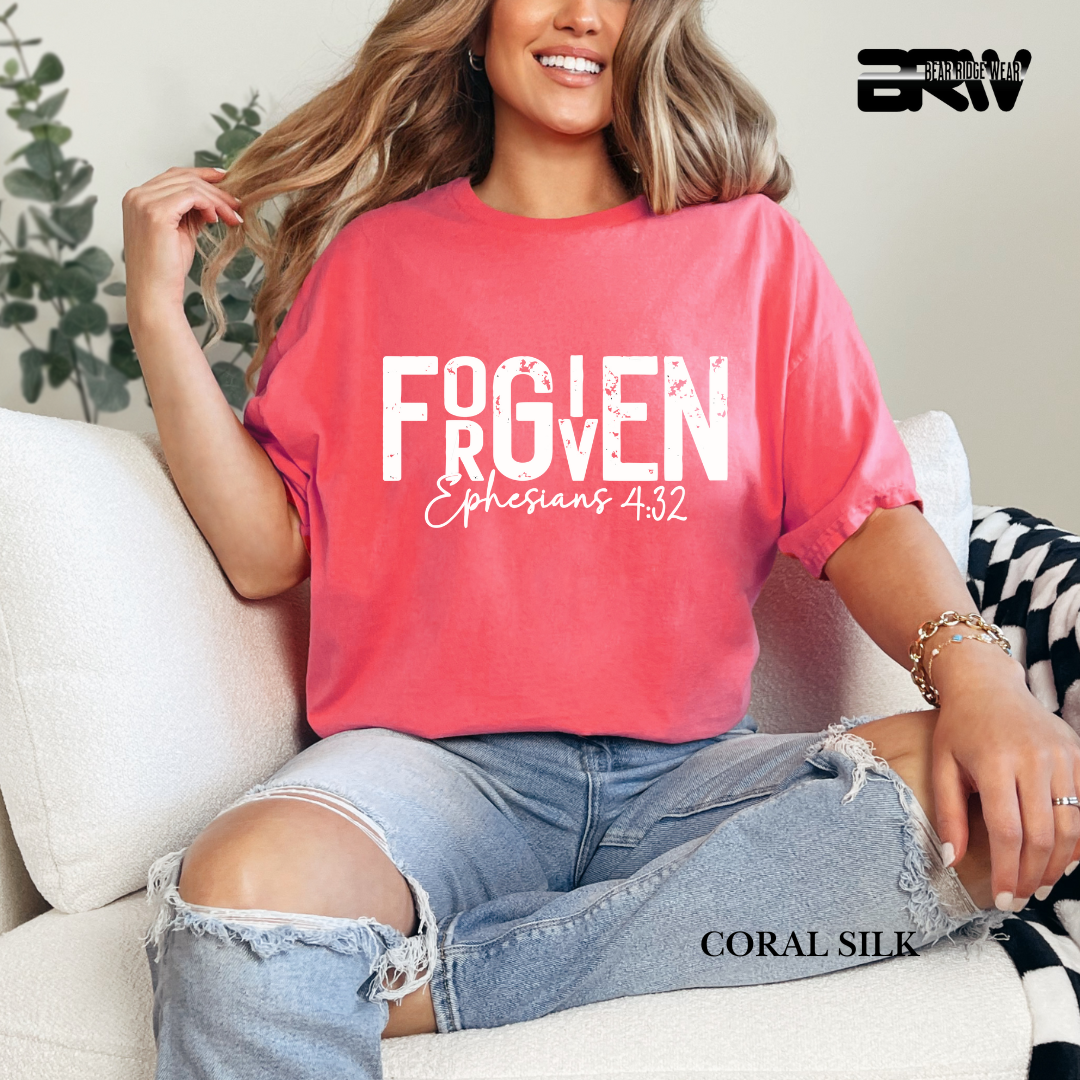 "Forgiven" White Faith Tee