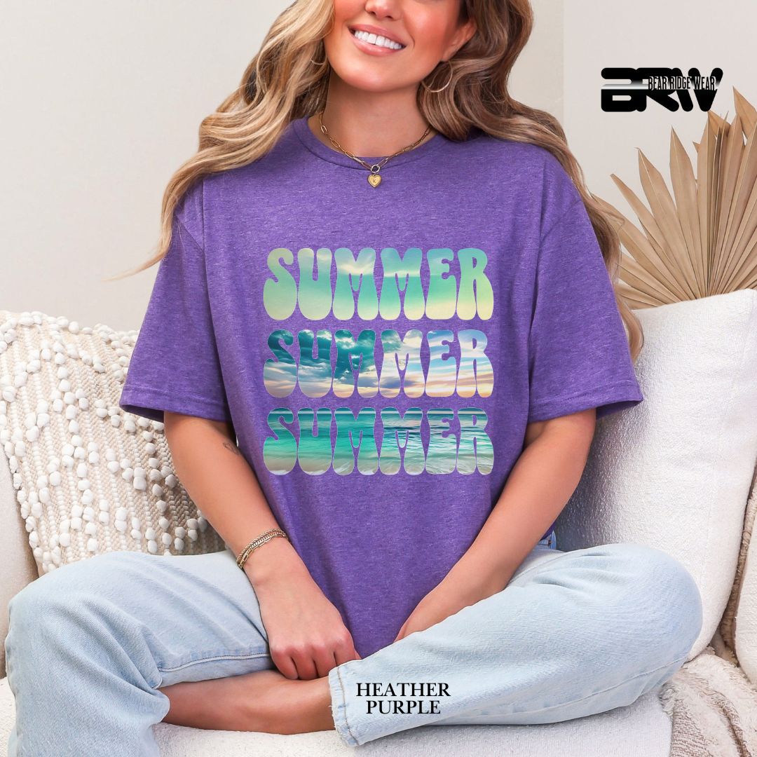 'Vibrant Summer Bubble Letter' 2 Summer Tee