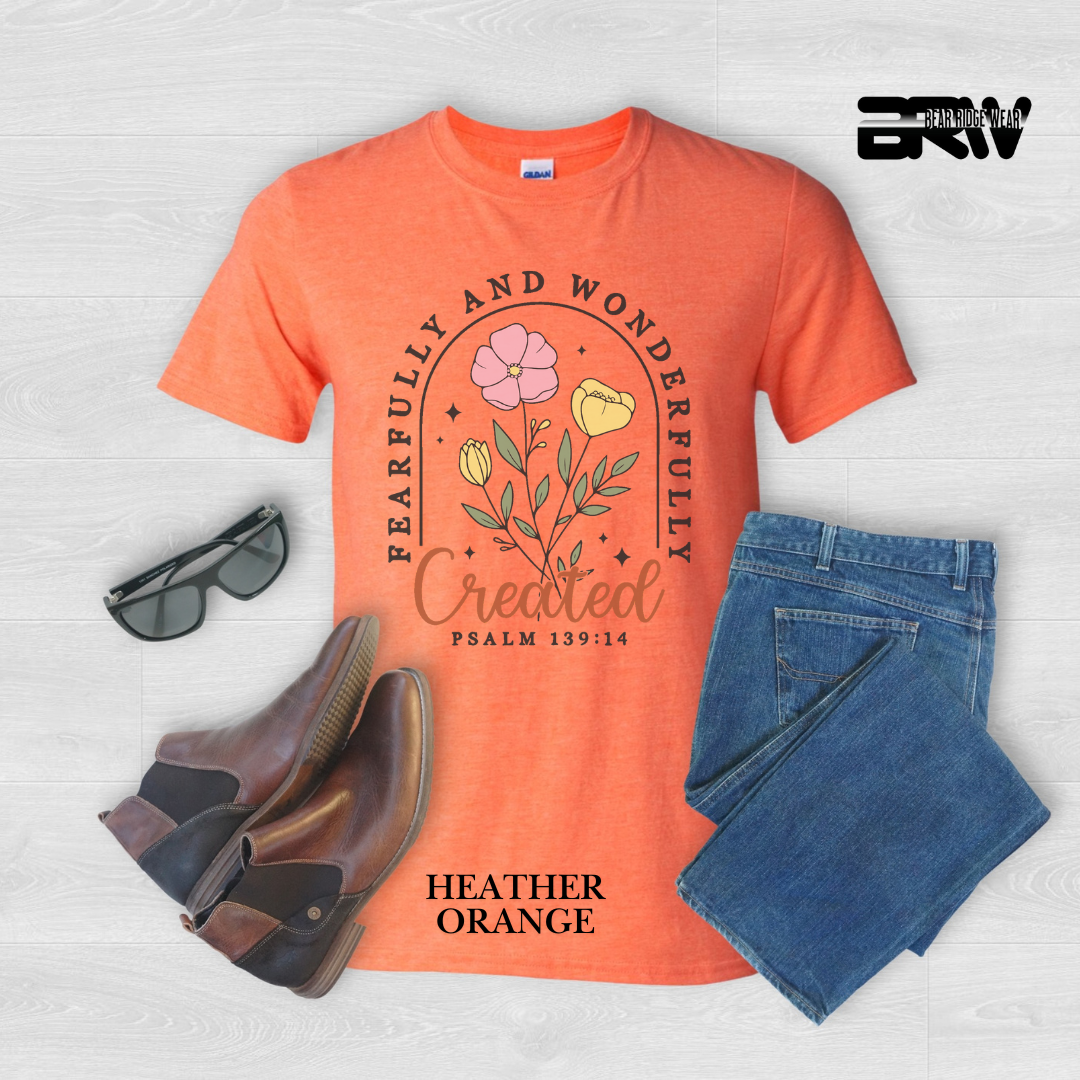 'Fearfully and Wonderfully Created' Faith Tee