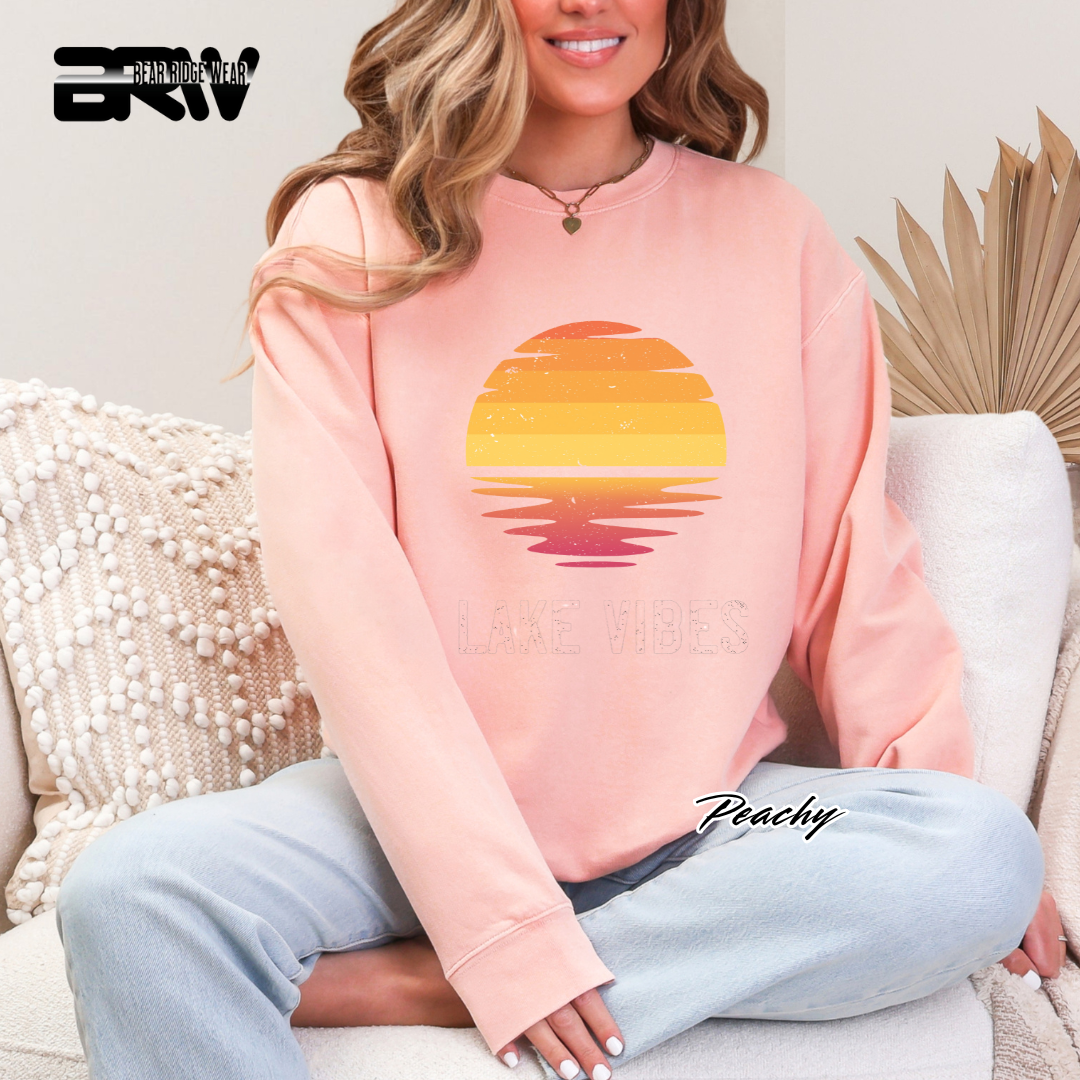'Lake Vibes' Everyday Crewneck Sweatshirt
