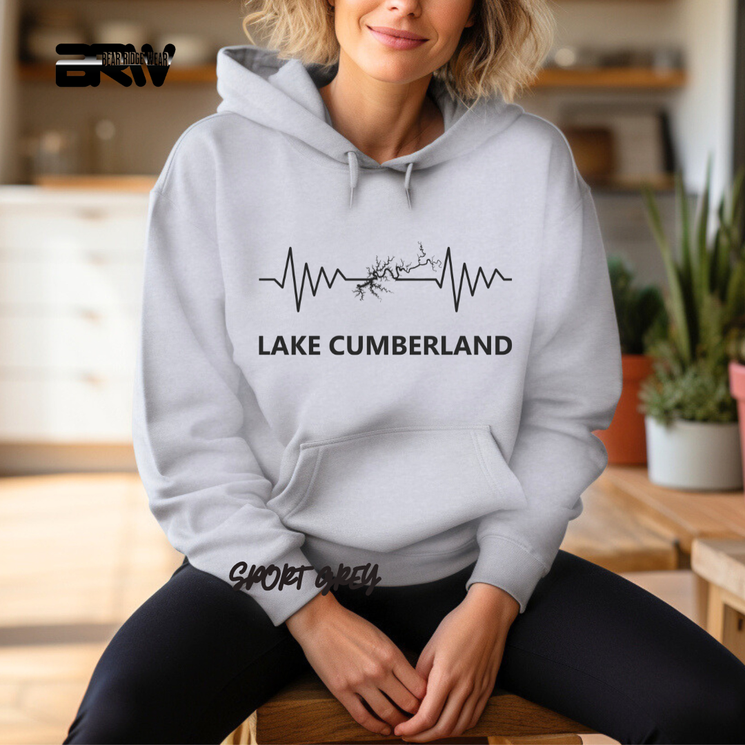 "Lake Cumberland Map" Hoodie