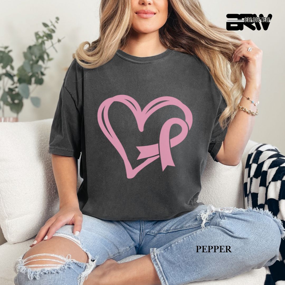 Heart and Ribbon - Awareness Tee