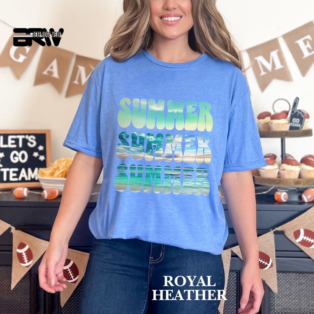 'Vibrant Summer Bubble Letter' 2 Summer Tee