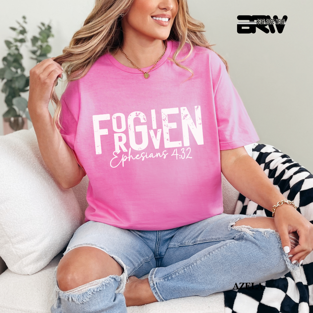 "Forgiven" White Faith Tee
