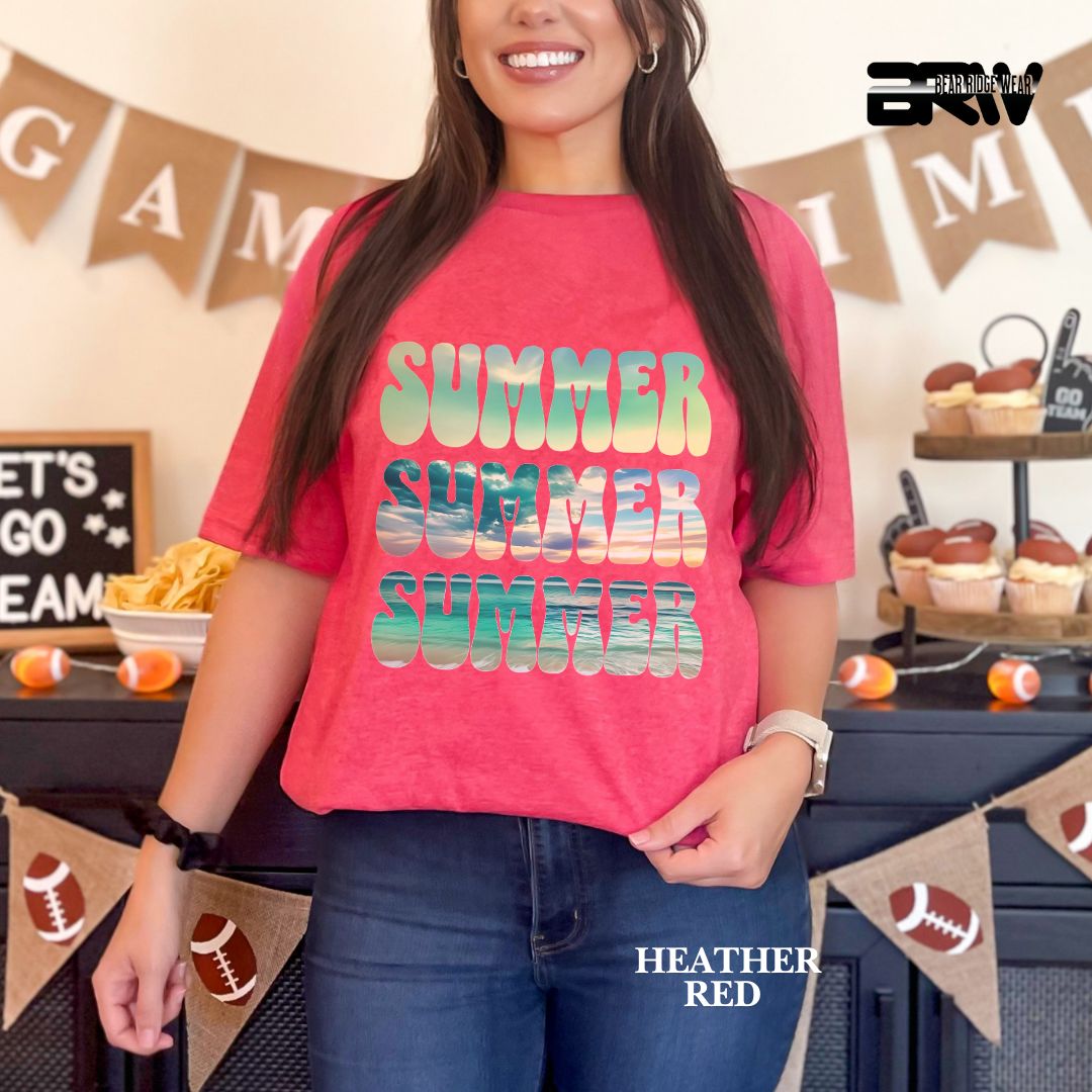 'Vibrant Summer Bubble Letter' 2 Summer Tee