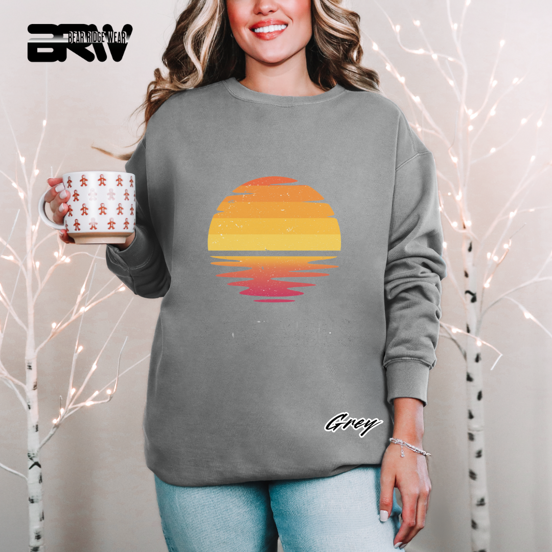 'Lake Vibes' Everyday Crewneck Sweatshirt